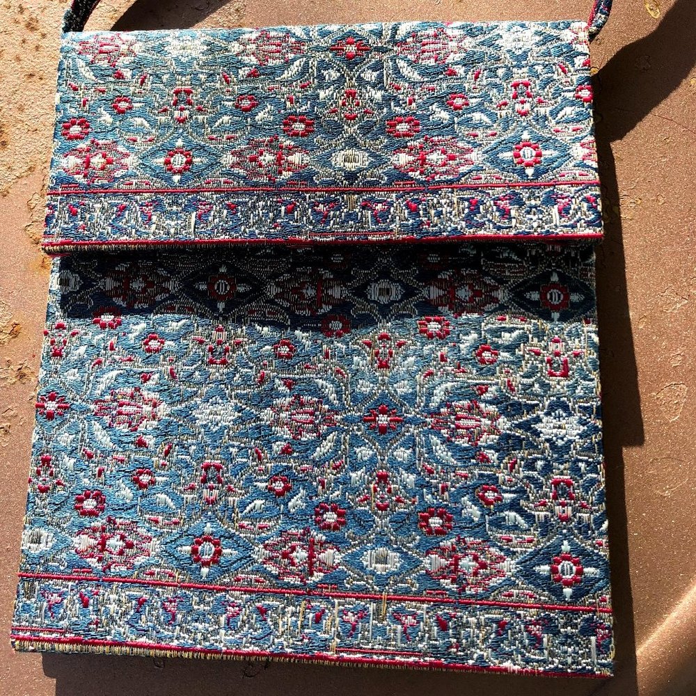 Vintage Tapestry Purse Made in Paris